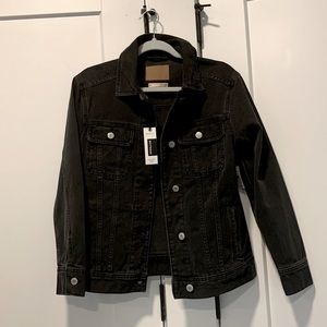 Brand new denim black jacket. Boyfriend cut style
